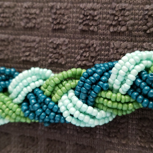 Bracelets  glass beads set of 2 new - Picture 2 of 6